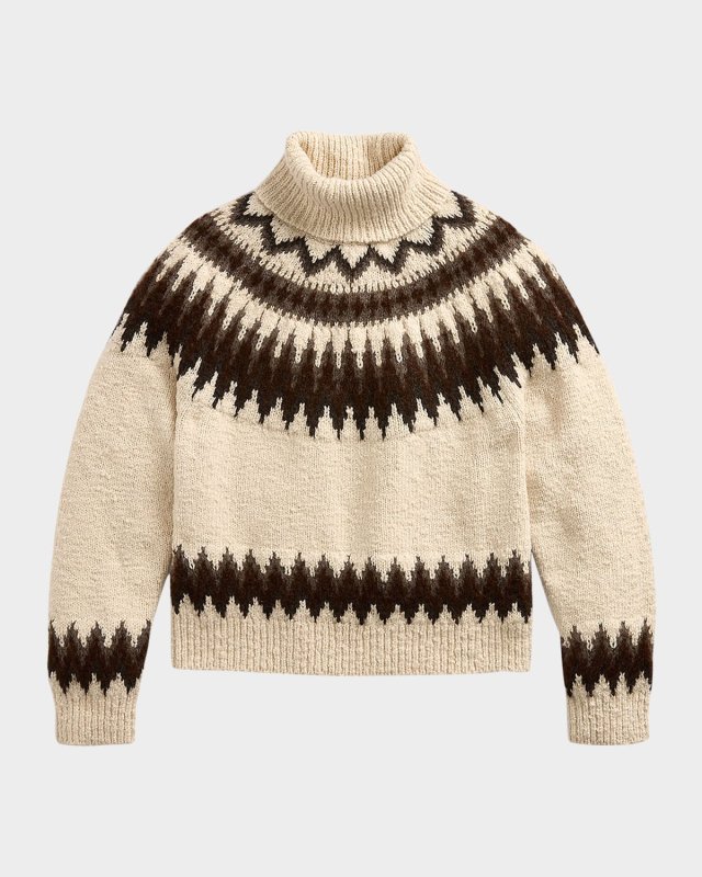 Fair Isle Wool-Blend Turtleneck